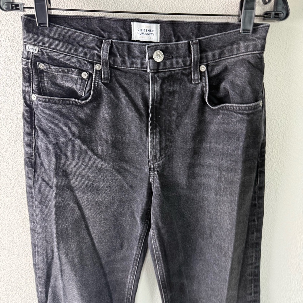 Citizens Of Humanity Vidia Gray Black Boot Cut Jeans - Picture 4 of 15